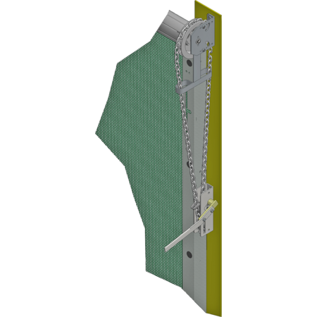 Snelloop poort met Geleiderails Breedte 5,0 m, hoogte 3,1 m