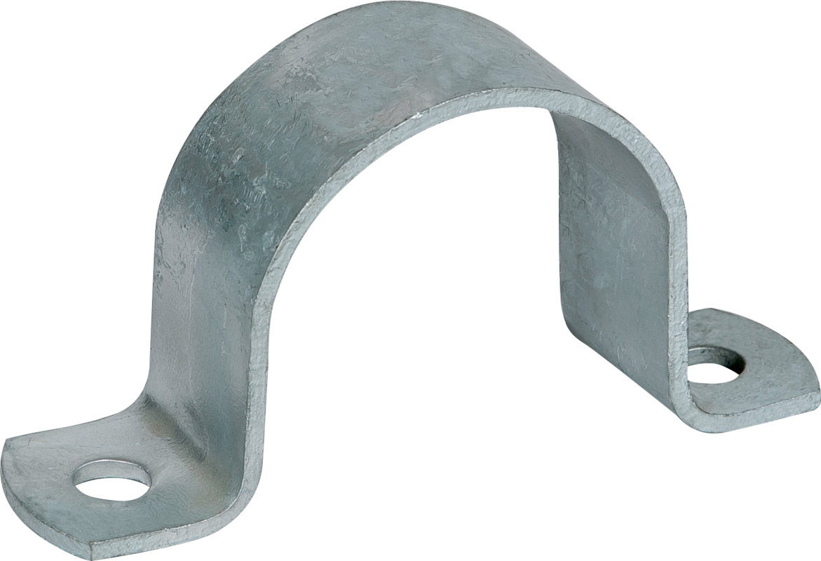 Saddle Clamp, galvanised diam. 89 mm (3"), width 50 mm