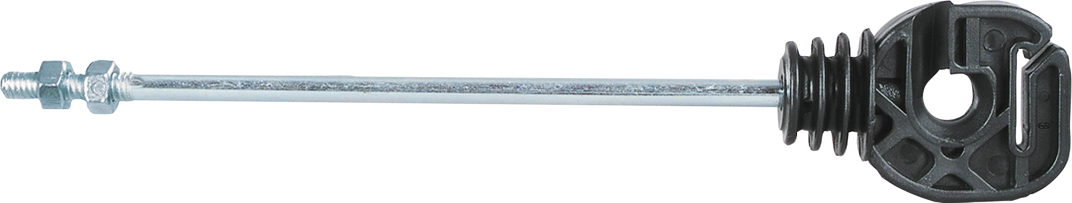 Cord en Lintisolator met lange schacht, schachtlengte 18 cm, schroefdraad M6