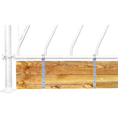 Barrenwandhalter für 1 1/4" Rohr (42,4 mm) für Holzbohlen
