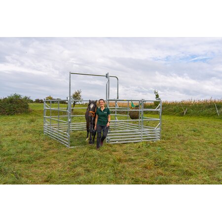 Panel-Sécurité pour cheveaux avec porte coulissante 3,60 m, hauteur 2,50 m (1 entretoise)