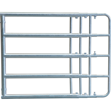 Drievoudig verstelbare schrikdraadpoort Compact, lengte 1,25 - 3,00 m, hoogte 90 inclusief montage onderdelen