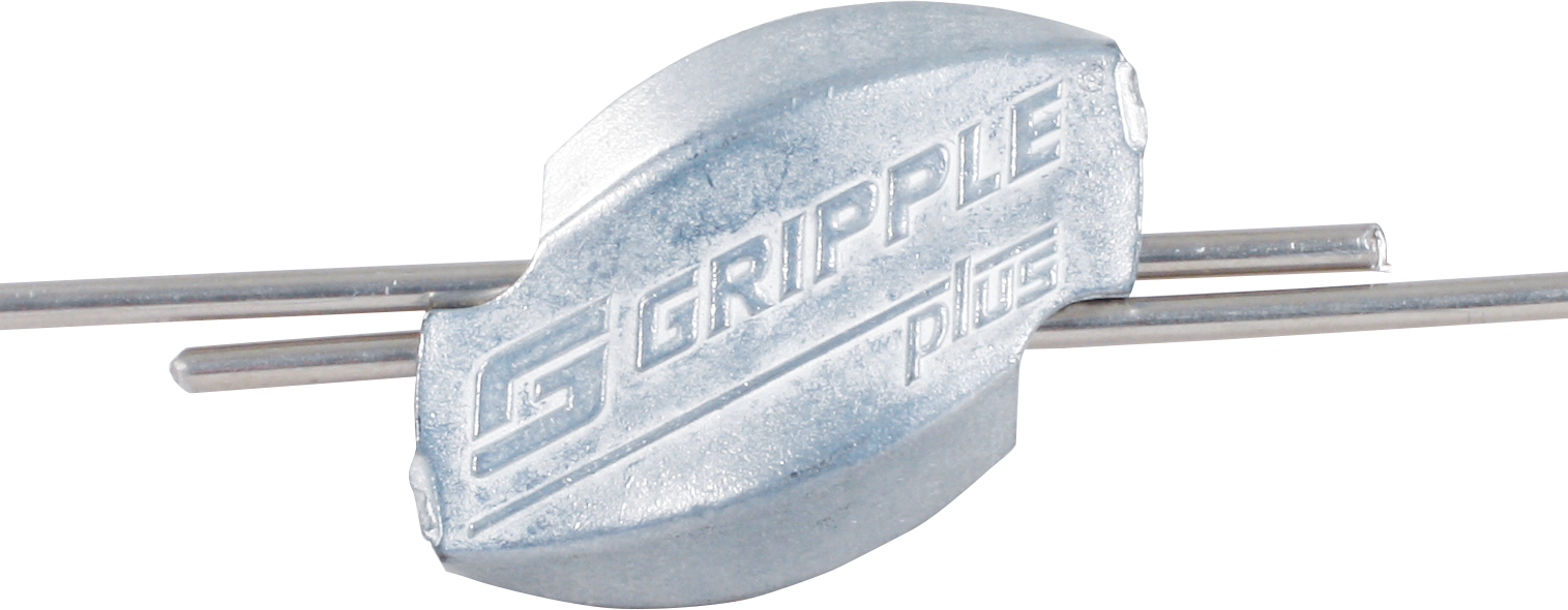 Raccord GRIPPLE pour fils d'acier, d=2,5mm et fils de clotures pour chevaux les 20
