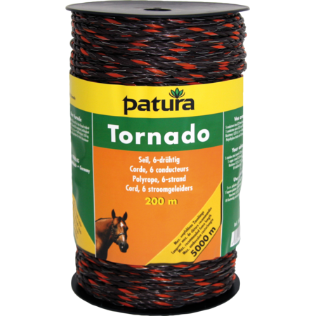 Corde TORNADO  marron/orange, 1 cuivre d= 0,30, 5 inox d= 0,20, rlx de 200 m