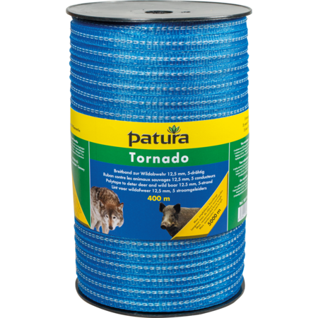 Tornado Polytape 12.5 mm, 400 m 4 stainless steel 0.20 mm, 1 copper 0.30 mm, blue