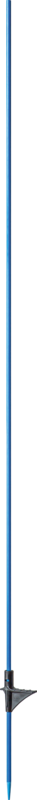 Fibreglass Post, 1.60 m with step, blue (qty 10)