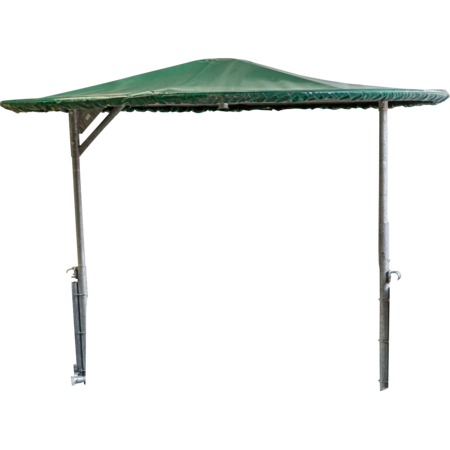 Roof for Circular Feeder, 12 feed spaces, rotatable, with tarpaulin