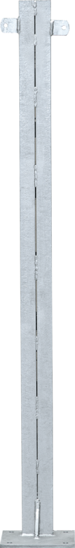 U-Profil für Holzbohlen, L= 1,20 m doppelt, mit Bodenplatte, vz