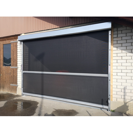 Rapid Rollerdoor PLUS, height 3.10 m width 3.00 m, with guide rails and middle rolling tube system