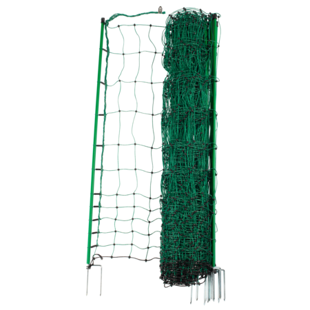 Poultry Netting, green, height 112 cm, with double spike, 25 m