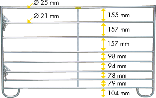 Mini-Panel 1,83 m, H= 1,10 m, vz